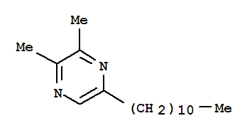 Molecular Structure of 370868-41-0 (Pyrazine, 2,3-dimethyl-5-undecyl-)