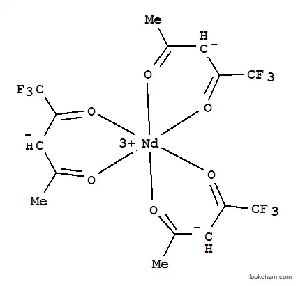 Molecular Structure of 37473-67-9 (Neodymium trifluoroacetylacetonate)