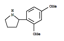 Molecular Structure of 383127-11-5 (Pyrrolidine,2-(2,4-dimethoxyphenyl)-)