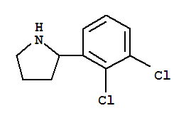 Molecular Structure of 383127-30-8 (Pyrrolidine, 2-(2,3-dichlorophenyl)-)
