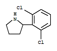 Molecular Structure of 383127-39-7 (Pyrrolidine,2-(2,6-dichlorophenyl)-)