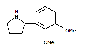 Molecular Structure of 383127-41-1 (Pyrrolidine, 2-(2,3-dimethoxyphenyl)-)