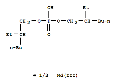 Molecular Structure of 38326-04-4 (Phosphoricacid, bis(2-ethylhexyl) ester, neodymium(3+) salt (3:1))
