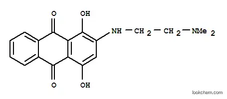 Molecular Structure of 4009-62-5 (2-{[2-(dimethylamino)ethyl]amino}-1,4-dihydroxyanthracene-9,10-dione)