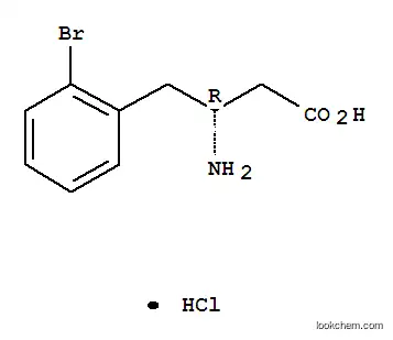 Molecular Structure of 401915-60-4 ((R)-3-AMINO-4-(2-BROMO-PHENYL)-BUTYRIC ACID HCL)