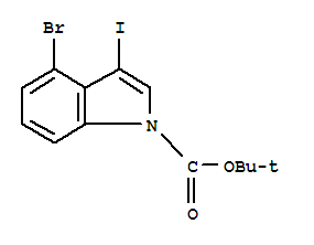 4-Bromo-3-iodoindole, N-BOC protected 98%