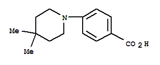 Molecular Structure of 406233-26-9 (Benzoicacid, 4-(4,4-dimethyl-1-piperidinyl)-)