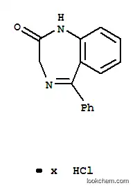 Molecular Structure of 41631-13-4 (2H-1,4-Benzodiazepin-2-one,1,3-dihydro-5-phenyl-, hydrochloride (1:?))