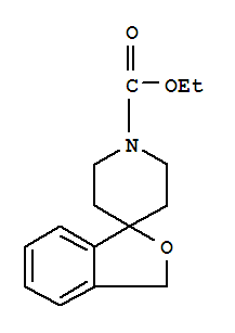 Molecular Structure of 42191-83-3 (Spiro[isobenzofuran-1(3H),4'-piperidine]-1'-carboxylicacid, ethyl ester)