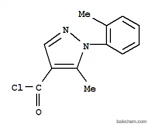 Molecular Structure of 423768-42-7 (5-METHYL-1-(2-METHYLPHENYL)-1H-PYRAZOLE-4-CARBONYL CHLORIDE)