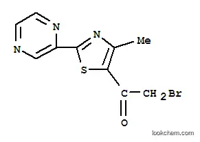 Molecular Structure of 423768-43-8 (2-BROMO-1-[4-METHYL-2-(2-PYRAZINYL)-1,3-THIAZOL-5-YL]-1-ETHANONE)