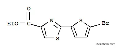 Molecular Structure of 423768-45-0 (Ethyl 2-(5-bromo-2-thienyl)-1,3-thiazole-4-carboxylate)
