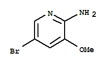 Molecular Structure of 42409-58-5 (2-Pyridinamine,5-bromo-3-methoxy-)