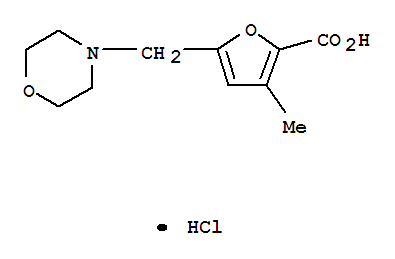 2-Furancarboxylicacid, 3-methyl-5-(4-morpholinylmethyl)-, hydrochloride (1:1)