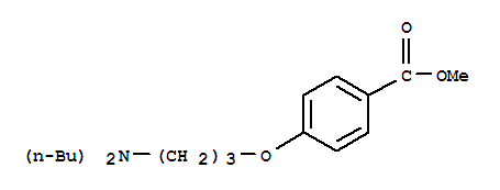 Molecular Structure of 437651-42-8 (Benzoicacid, 4-[3-(dibutylamino)propoxy]-, methyl ester)