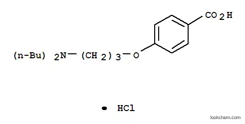 Molecular Structure of 437651-44-0 (4-[3-(Dibutylamino)propoxy]benzoic acid hydrochloride)