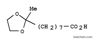 Molecular Structure of 4388-49-2 (1,3-Dioxolane-2-octanoicacid, 2-methyl-)