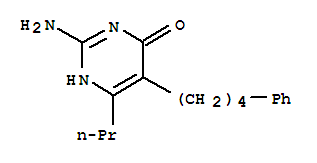 4(3H)-Pyrimidinone,2-amino-5-(4-phenylbutyl)-6-propyl- cas  4455-65-6