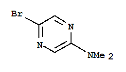 Molecular Structure of 446286-94-8 (2-Pyrazinamine,5-bromo-N,N-dimethyl-)