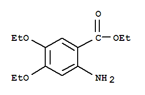 Molecular Structure of 460750-27-0 (Benzoicacid, 2-amino-4,5-diethoxy-, ethyl ester)