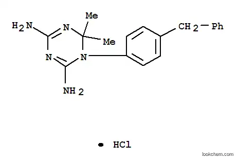 Molecular Structure of 4628-03-9 (1-(4-benzylphenyl)-6,6-dimethyl-1,6-dihydro-1,3,5-triazine-2,4-diamine)