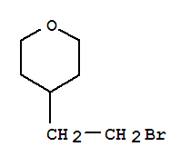 Molecular Structure of 4677-20-7 (2H-Pyran,4-(2-bromoethyl)tetrahydro-)