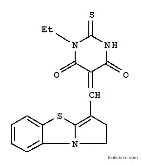 Molecular Structure of 4742-80-7 (4,6(1H,5H)-Pyrimidinedione,5-[(1,2-dihydropyrrolo[2,1-b]benzothiazol-3-yl)methylene]-1-ethyldihydro-2-thioxo-)