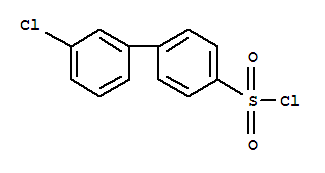 Molecular Structure of 478647-00-6 ([1,1'-Biphenyl]-4-sulfonylchloride, 3'-chloro-)