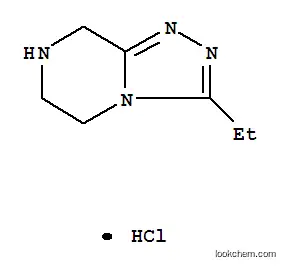 Molecular Structure of 486460-18-8 (1,2,4-Triazolo[4,3-a]pyrazine,3-ethyl-5,6,7,8-tetrahydro-, hydrochloride (1:1))