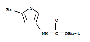 Molecular Structure of 494833-75-9 (Carbamicacid, (5-bromo-3-thienyl)-, 1,1-dimethylethyl ester (9CI))