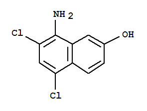 Molecular Structure of 497151-50-5 (2-Naphthalenol,8-amino-5,7-dichloro-)