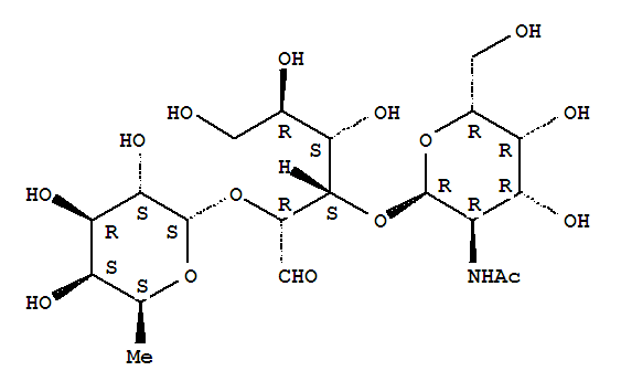 D-Galactose, O-2-(acetylamino)-2-deoxy-a-D-galactopyranosyl-(1®3)-O-[6-deoxy-a-L-galactopyranosyl-(1®2)]-