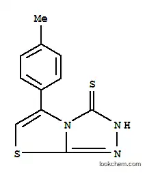 Molecular Structure of 500112-74-3 (5-(4-Methylphenyl)thiazolo[2,3-c]-1,2,4-triazole-3-thiol, 96%)