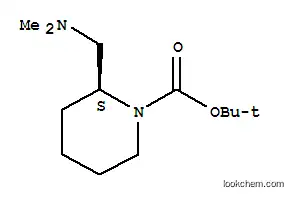 Molecular Structure of 502633-95-6 ((S)-tert-Butyl 2-((dimethylamino)methyl)piperidine-1-carboxylate)