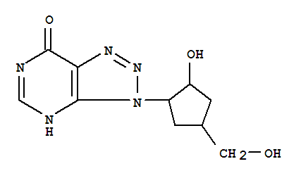50767-25-4,3-[2-hydroxy-4-(hydroxymethyl)cyclopentyl]-2,3-dihydro-7H-[1,2,3]triazolo[4,5-d]pyrimidin-7-one,NSC128725