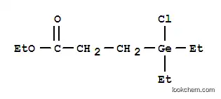 Molecular Structure of 5119-98-2 (Propanoicacid, 3-(chlorodiethylgermyl)-, ethyl ester)