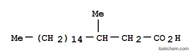 Molecular Structure of 52304-07-1 (Octadecanoic acid, 3-methyl-)
