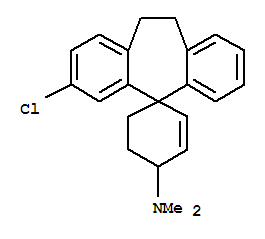 52790-57-5,Spiro[2-cyclohexene-1,5'-[5H]dibenzo[a,d]cyclohepten]-4-amine,3'-chloro-10',11'-dihydro-N,N-dimethyl-,A02056