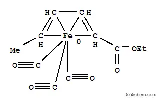 Molecular Structure of 53110-58-0 (Iron,tricarbonyl[(2,3,4,5-h)-ethyl(2E,4E)-2,4-hexadienoate]- (9CI))