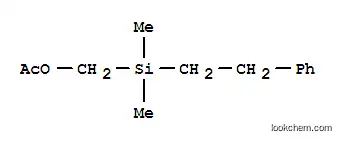 Molecular Structure of 5356-96-7 ([dimethyl(2-phenylethyl)silyl]methyl acetate)