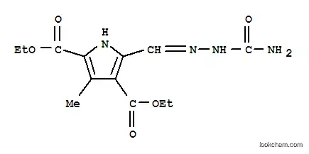 Molecular Structure of 5427-17-8 (diethyl (2Z)-2-[(2-carbamoylhydrazino)methylidene]-4-methyl-2H-pyrrole-3,5-dicarboxylate)