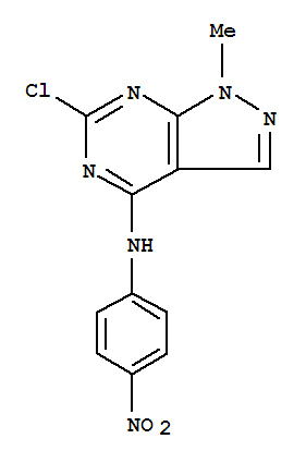 1H-Pyrazolo[3,4-d]pyrimidin-4-amine,6-chloro-1-methyl-N-(4-nitrophenyl)-