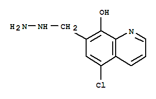 5444-90-6,5-chloro-7-(hydrazinylmethyl)quinolin-8-ol,8-Quinolinol,5-chloro-7-(hydrazinomethyl)- (7CI,8CI,9CI); NSC 19216