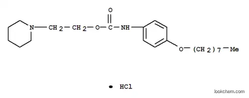 Molecular Structure of 55948-94-2 (2-(1-piperidyl)ethyl N-(4-octoxyphenyl)carbamate hydrochloride)