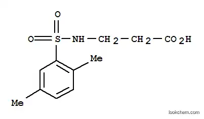 Molecular Structure of 568566-41-6 (N-(2,5-DiMethylphenylsulfonyl)-^b-alanine, 96%)
