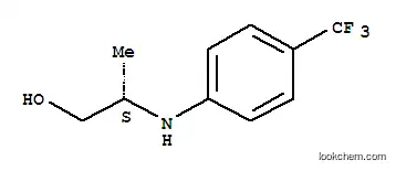 Molecular Structure of 572923-22-9 ((S)-2-(4-TRIFLUOROMETHYLPHENYLAMINO)PROPAN-1-OL)