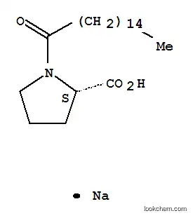 Molecular Structure of 58725-33-0 (Sodium 1-palmitoyl-L-prolinate)