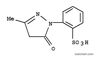 Molecular Structure of 58862-38-7 (Benzenesulfonic acid,2-(4,5-dihydro-3-methyl-5-oxo-1H-pyrazol-1-yl)-)