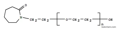 Molecular Structure of 59030-62-5 (Poly(oxy-1,2-ethanediyl),a-[2-(hexahydro-2-oxo-1H-azepin-1-yl)ethyl]-w-hydroxy- (9CI))
