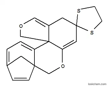 Molecular Structure of 595-93-7 (Spiro[1,3-dithiolane-2,2'(1'H)-[5H-5a,8]methano[11H]cyclohepta[c]furo[3,4-e][1]benzopyran](8CI,9CI))